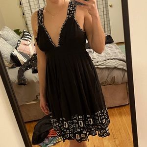 Catherine Malandrino Black Silk Dress